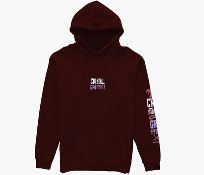 Moletom Cristal Graffiti - Vinho - Feminino