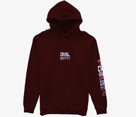 Moletom Cristal Graffiti - Vinho - Feminino