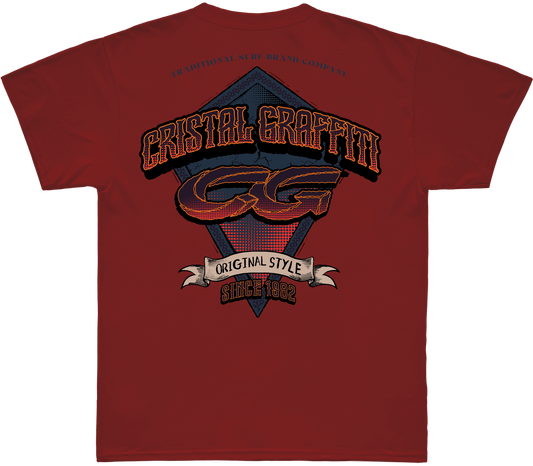 Camiseta Cristal Graffiti - Vermelho - Original style
