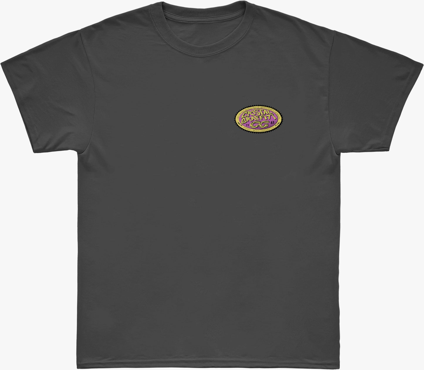 Camiseta Cristal Graffiti - Cinza - Beach Vibes