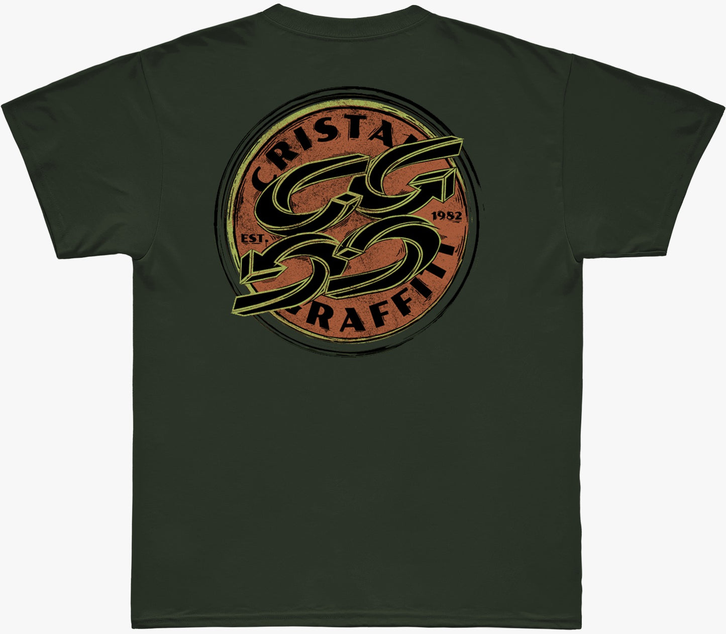 Camiseta Cristal Graffiti - Verde - Est. 1982