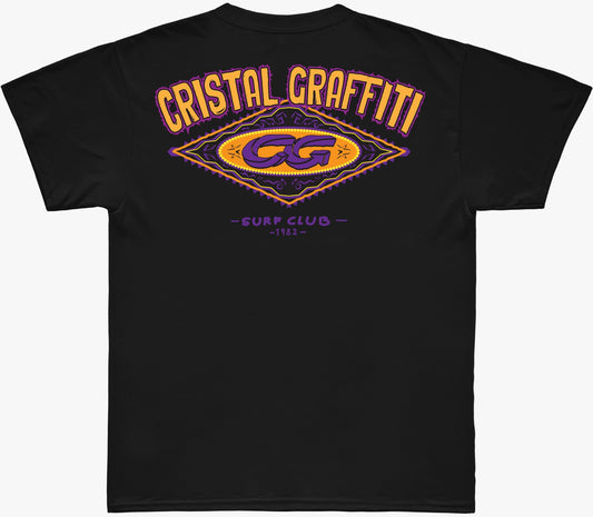 Camiseta Cristal Graffiti - Preta - Surf Club