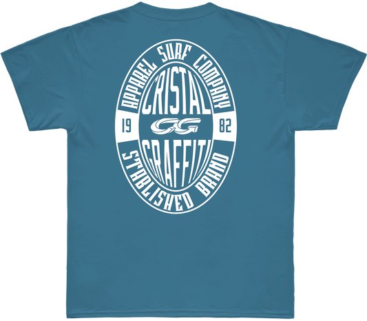 Camiseta Cristal Graffiti - Azul - Apparel Surf 82