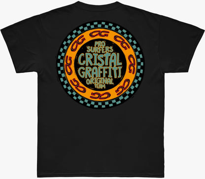 Camiseta Cristal Graffiti - Preto - Pro Surfers