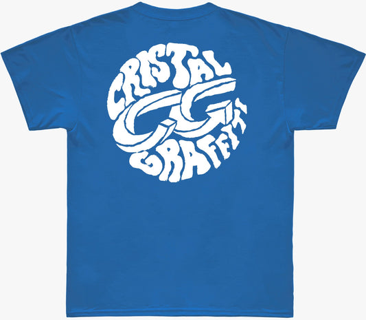 Camiseta Cristal Graffiti - Azul - Basic