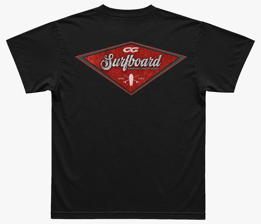 Camiseta Cristal Graffiti  - Preto - Surfboard
