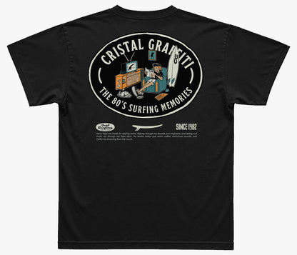 Camiseta Cristal Graffiti  - Preto - Since 1982