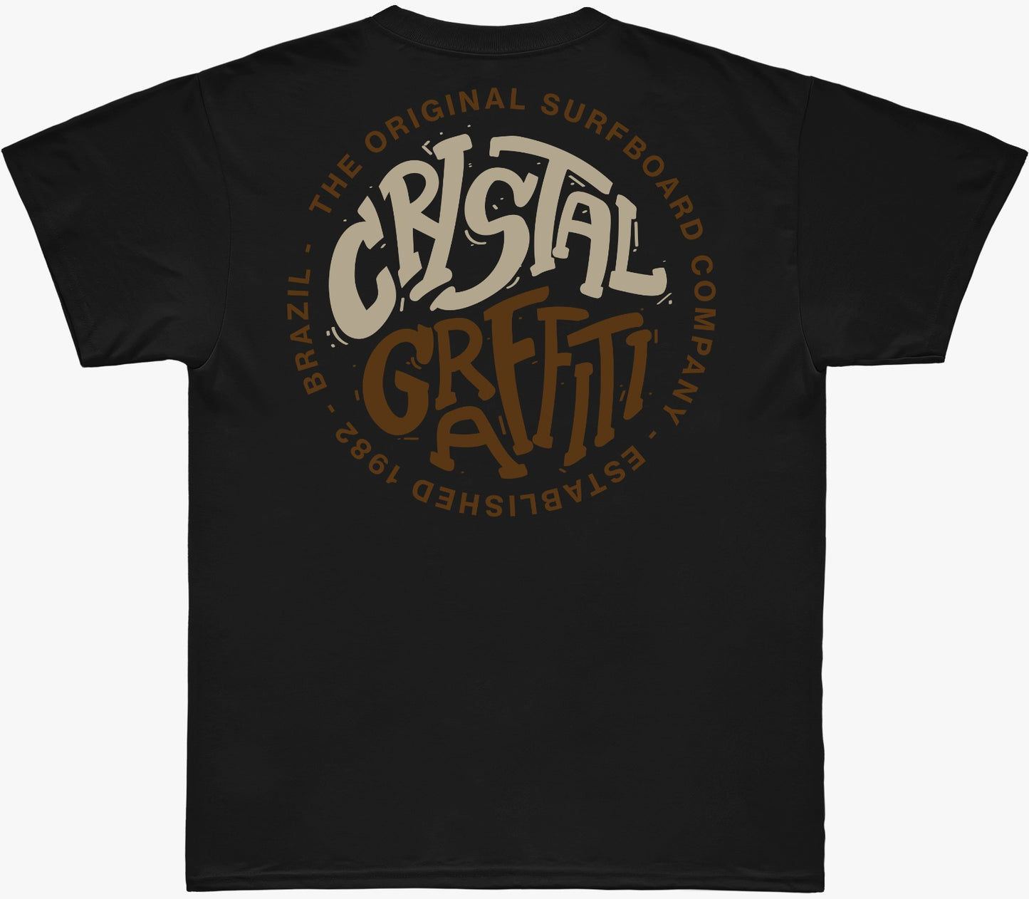 Camiseta Cristal Graffiti - Preto - The Original Surfboard