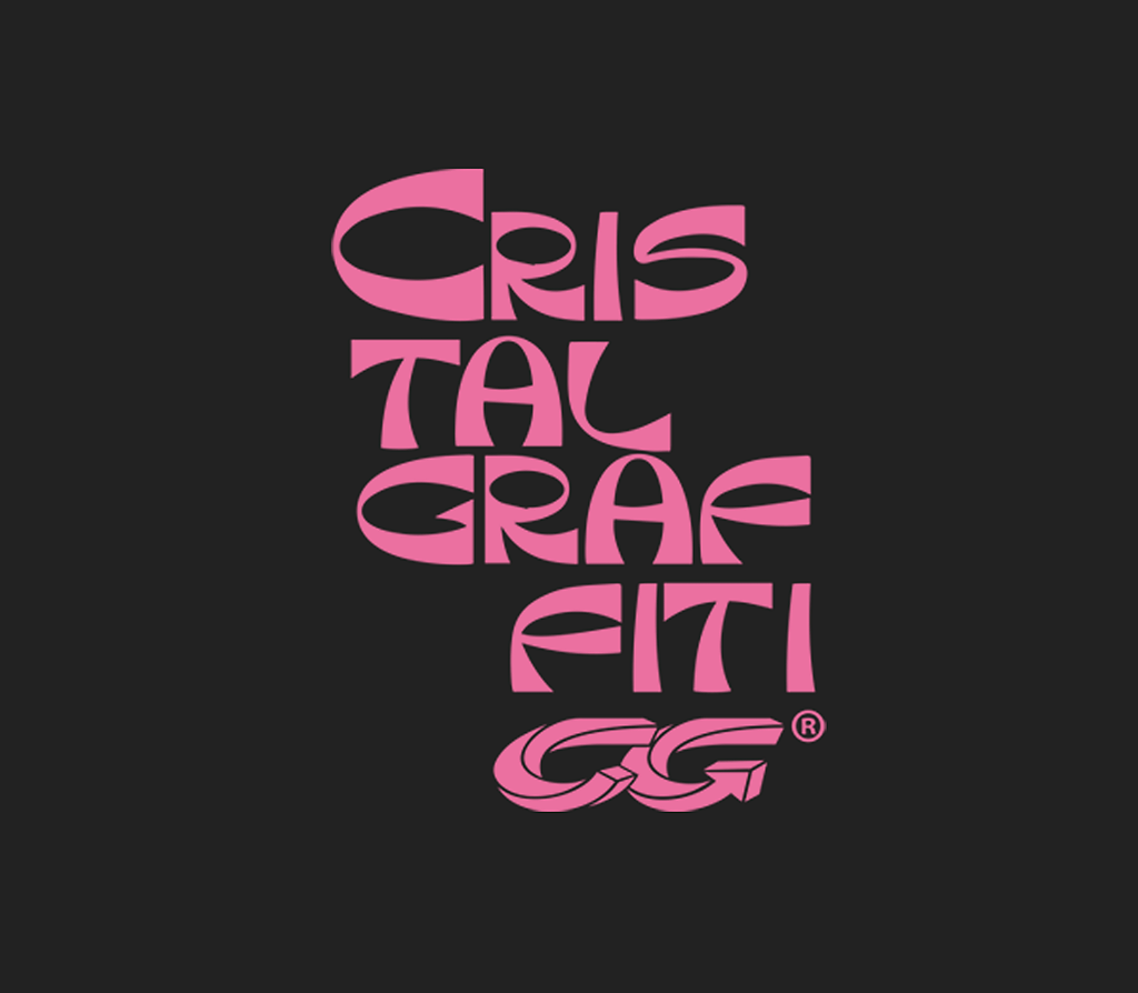 Cropped Cristal Graffiti - Preto - Letters