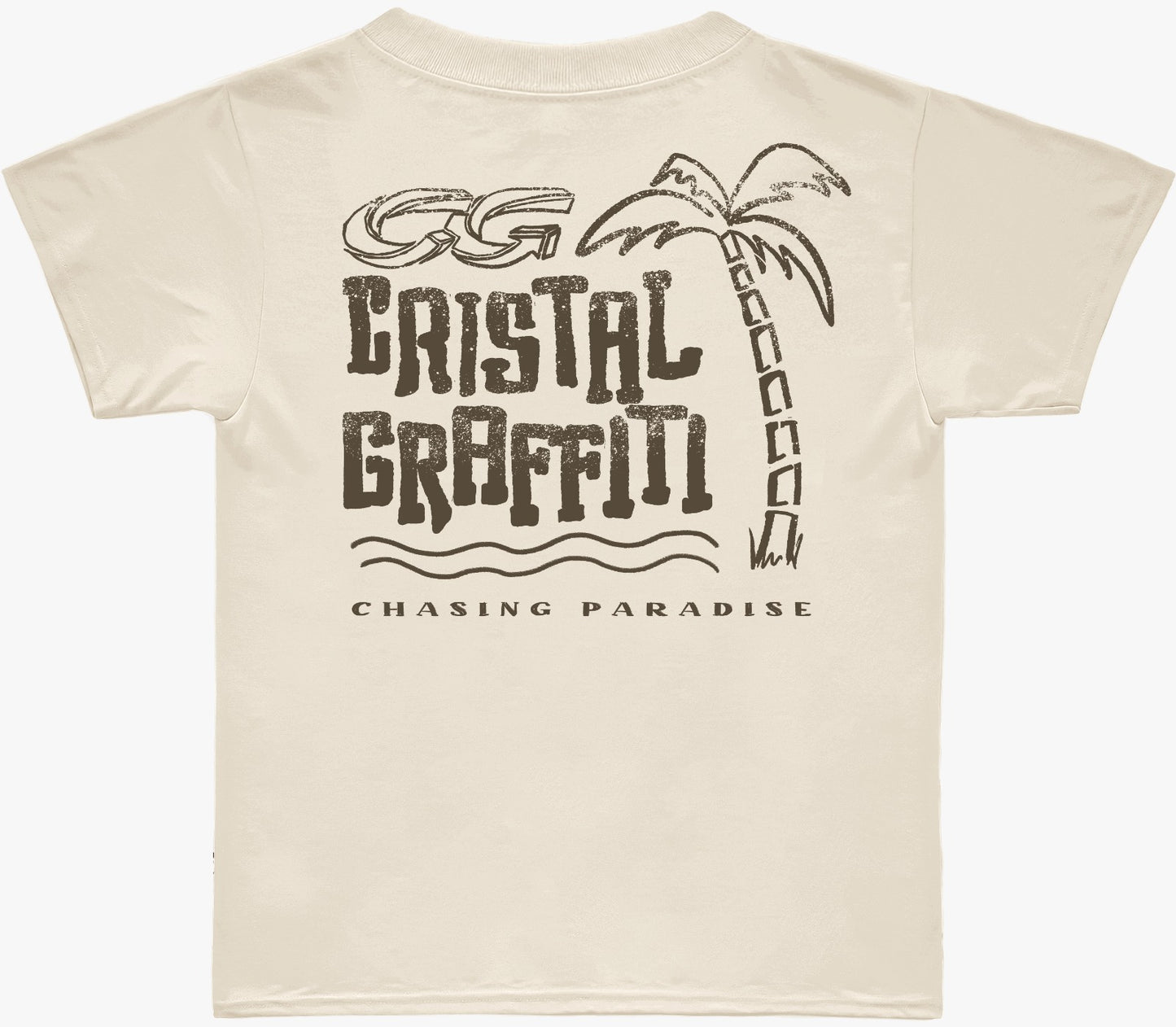 Camiseta Cristal Graffiti - Off White - Paradise Infantil