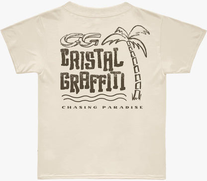 Camiseta Cristal Graffiti - Off White - Paradise Infantil