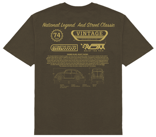 Camiseta Oversized Voxx - Marrom - National Beetle