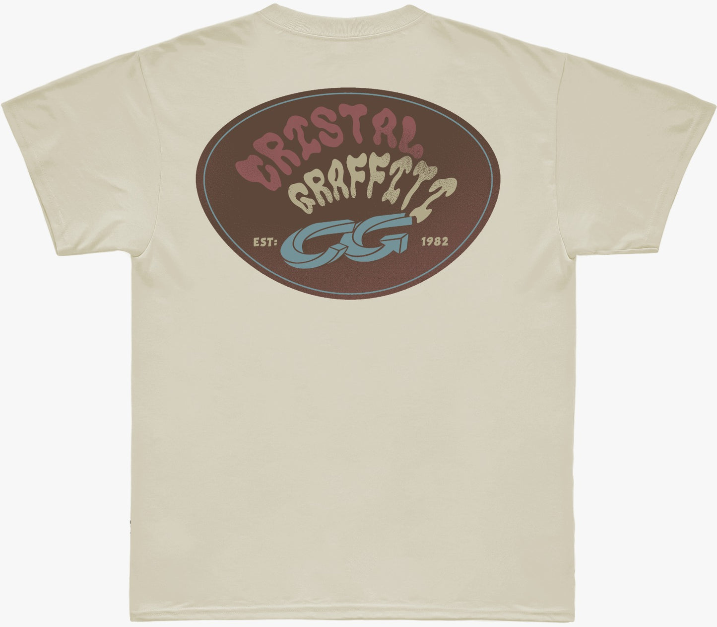 Camiseta Cristal Graffiti - Est 1982 - Off White