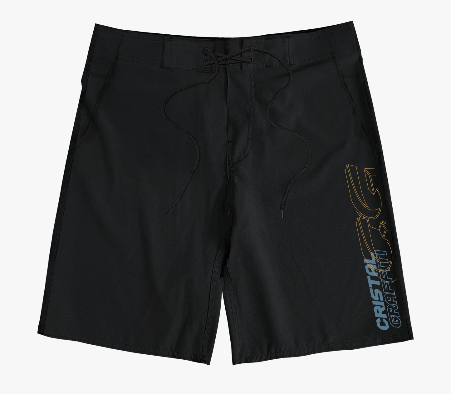 Walkshort Cristal Graffiti - Preta - Flex