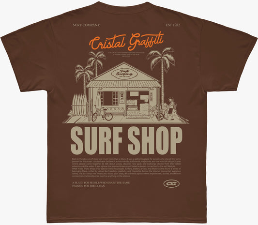 Camiseta Cristal Graffiti  - Marrom - Shop