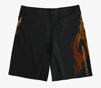 Boardshort Cristal Graffiti - Preto - Fogo