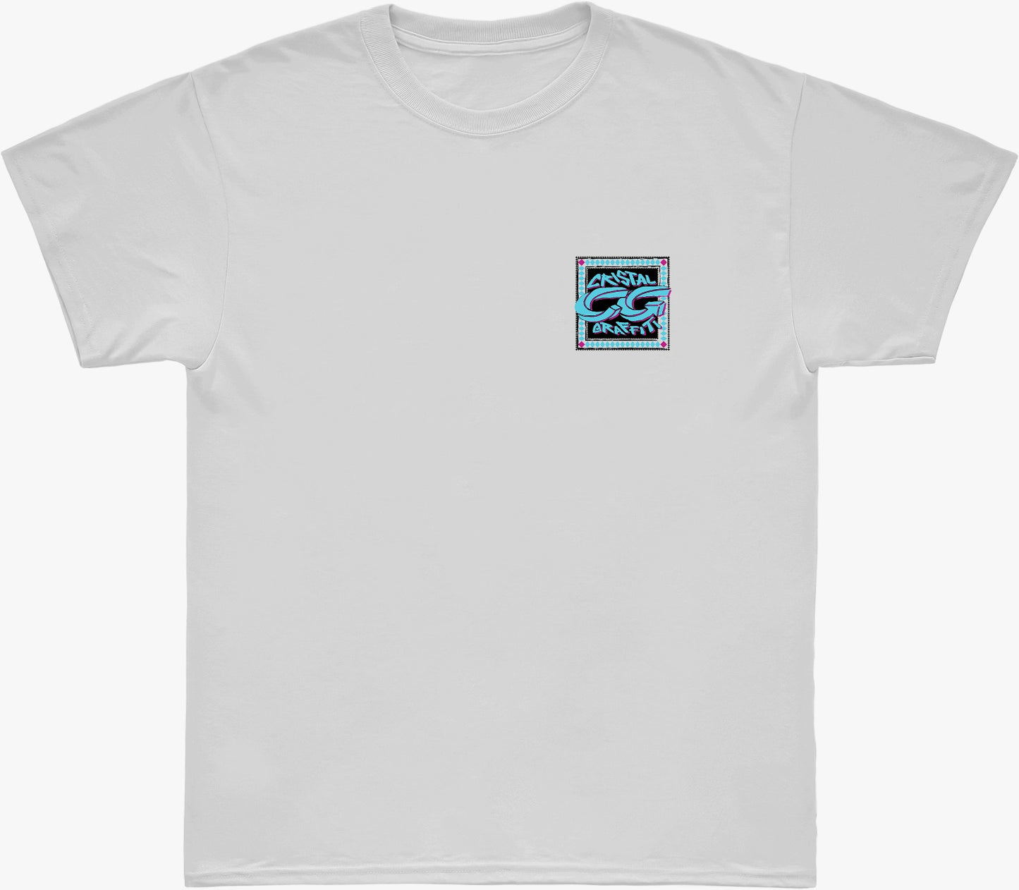 Camiseta Cristal Graffiti - Branca - Retrato