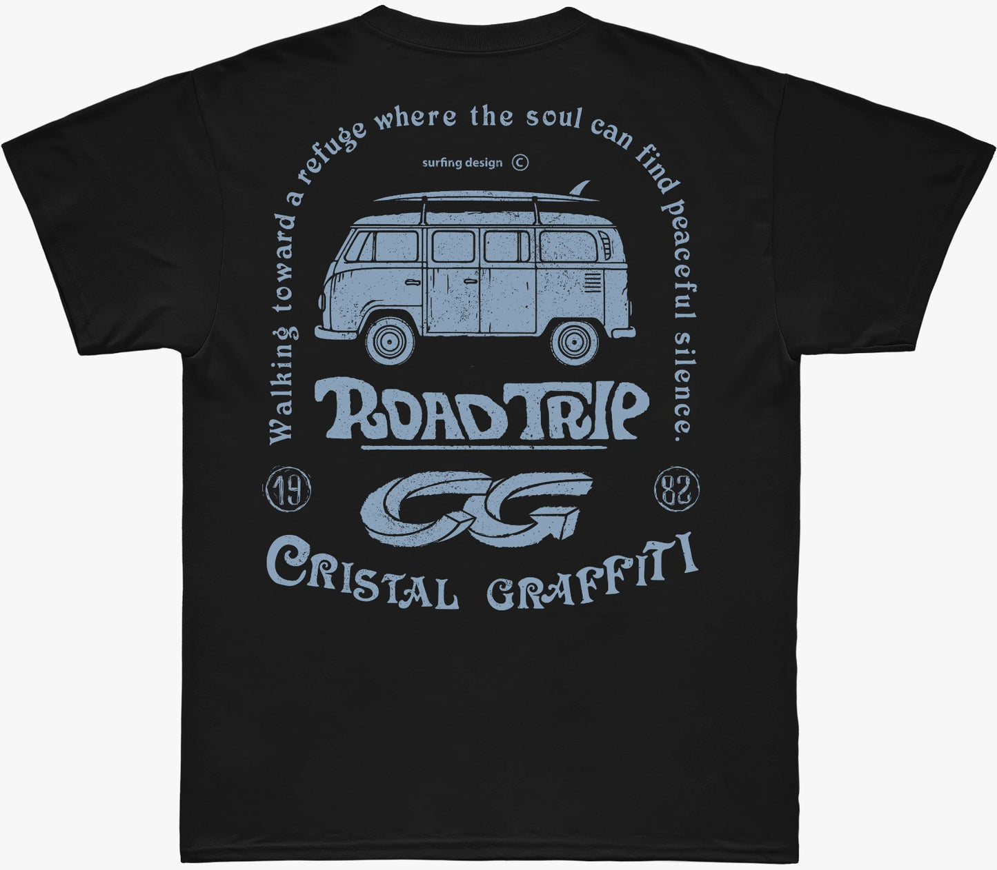 Camiseta Cristal Graffiti - Preto - Design - Filho