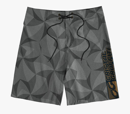 Boardshort Cristal Gaffiti - Relief - Gray