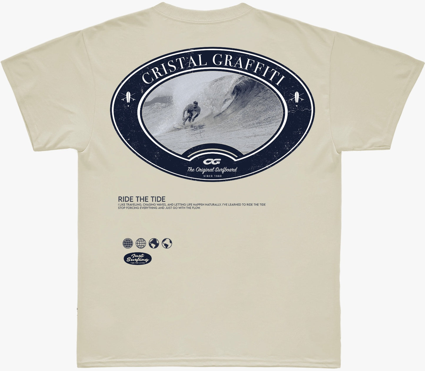 Camiseta Cristal Graffiti - Preto - Surfing