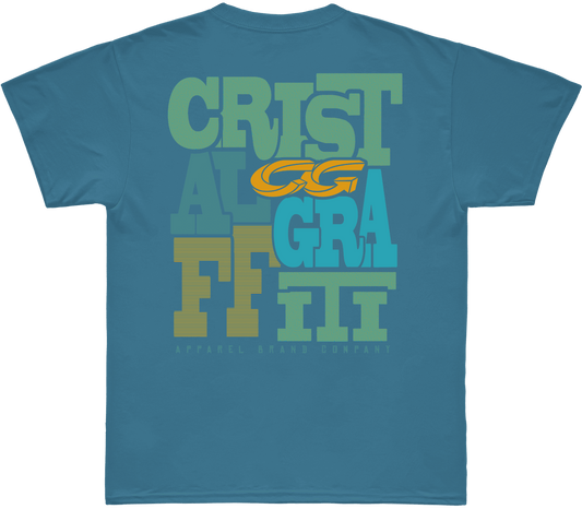 Camiseta Cristal Graffiti - Azul - Brand Company
