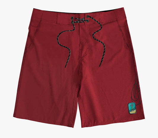 Walkshort Cristal Graffiti -  Vermelho - Beach Elements