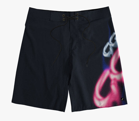 Boardshort Cristal Graffiti - Fluorescent Shades