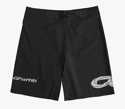 Boardshort Cristal Graffiti - Preto