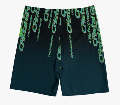 Boardshort Cristal Graffiti - Preto e Verde - The Matrix