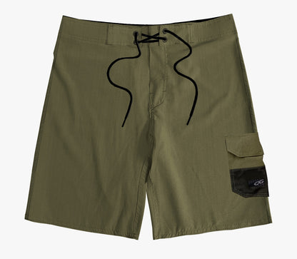 Walkshort Cristal Graffiti - Verde Musgo  - Side Net