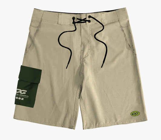 Walkshort Cristal Graffiti - Bege - 1982