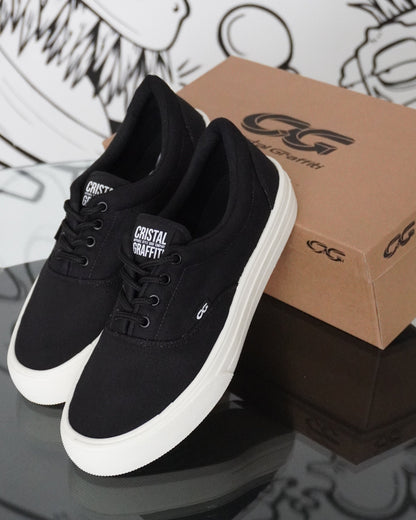 Tenis Cristal Graffiti - Off preto