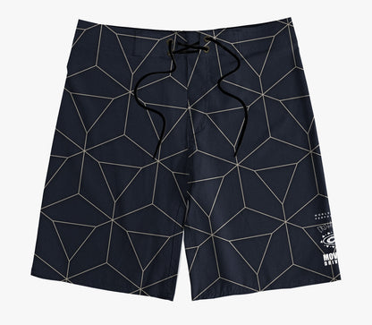 Boardshort Cristal Graffiti - Cinza - Geométrico