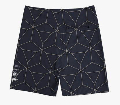 Boardshort Cristal Graffiti - Cinza - Geométrico