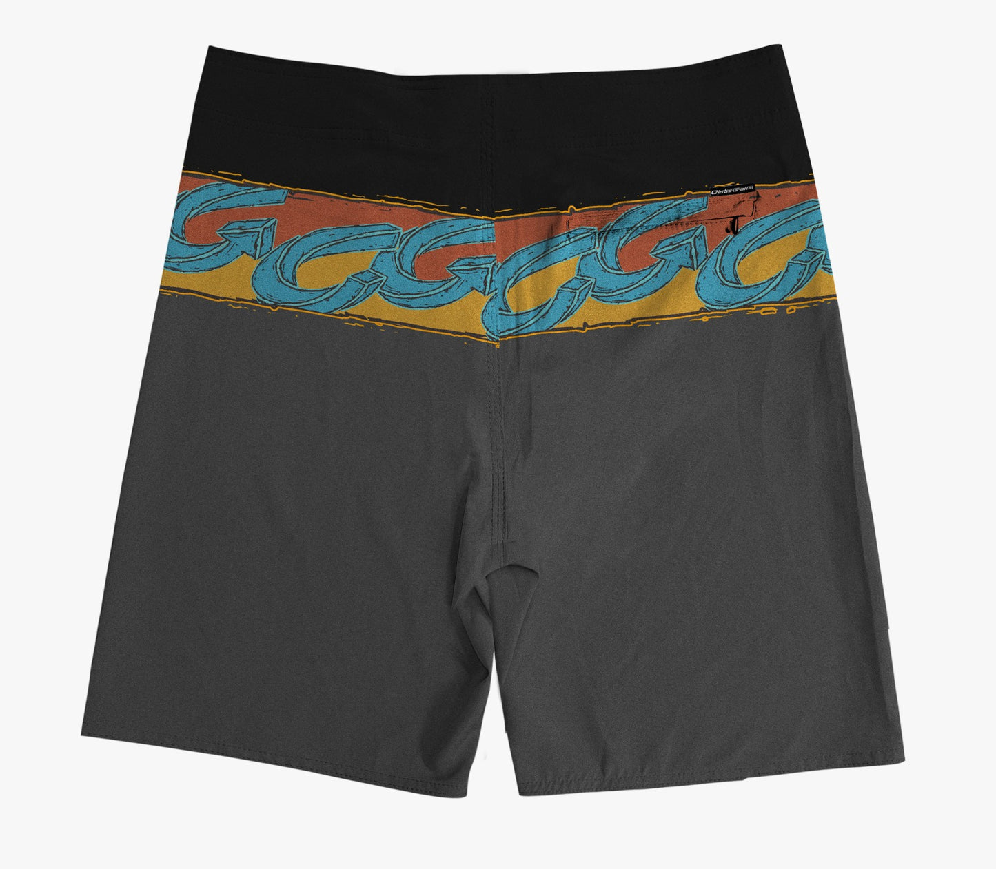 Boardshort Cristal Graffiti - Cinza - Surf