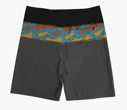Boardshort Cristal Graffiti - Cinza - Surf