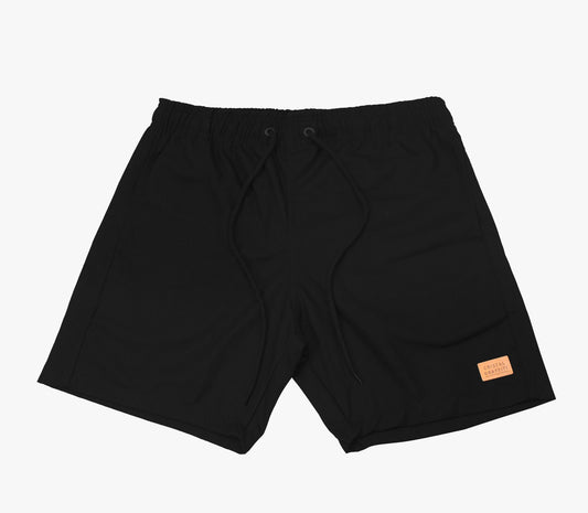 Short Linho Cristal Graffiti - Preto