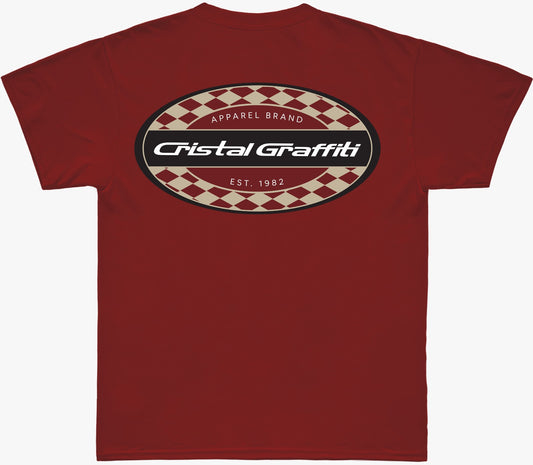 Camiseta Cristal Graffiti - Vermelho - Brand 1982