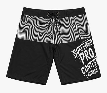 Boardshort Cristal Graffiti - Cinza - Wave Pro