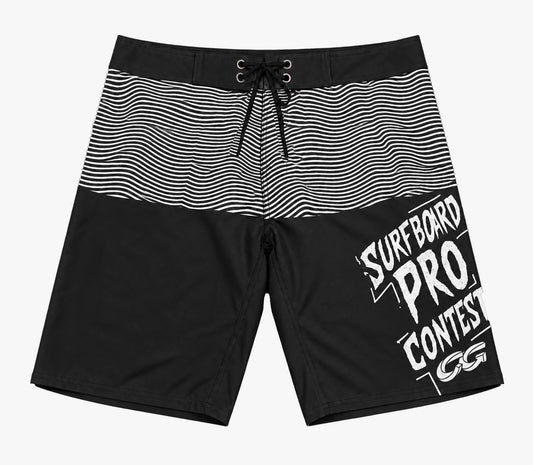 Boardshort Cristal Graffiti - Cinza - Wave Pro