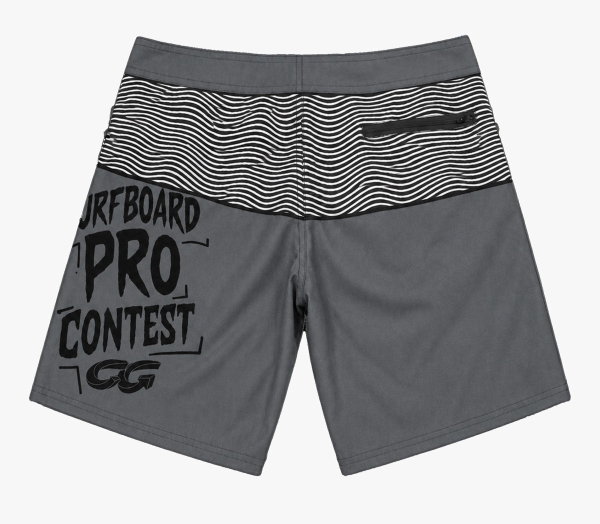 Boardshort Cristal Graffiti - Cinza Claro - Wave Pro