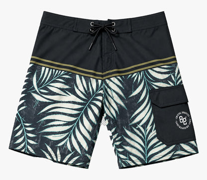 Boardshort Cristal Graffiti - Cinza e Branco - Tropical Sand