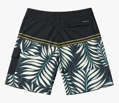 Boardshort Cristal Graffiti - Cinza e Branco - Tropical Sand