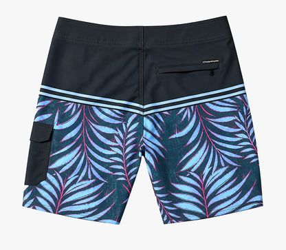 Boardshort Cristal Graffiti - Cinza e Roxo - Tropical Sand