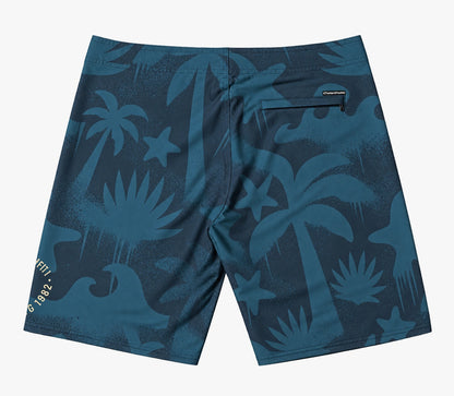 Boardshort Cristal Graffiti - Azul - Jungle Camo