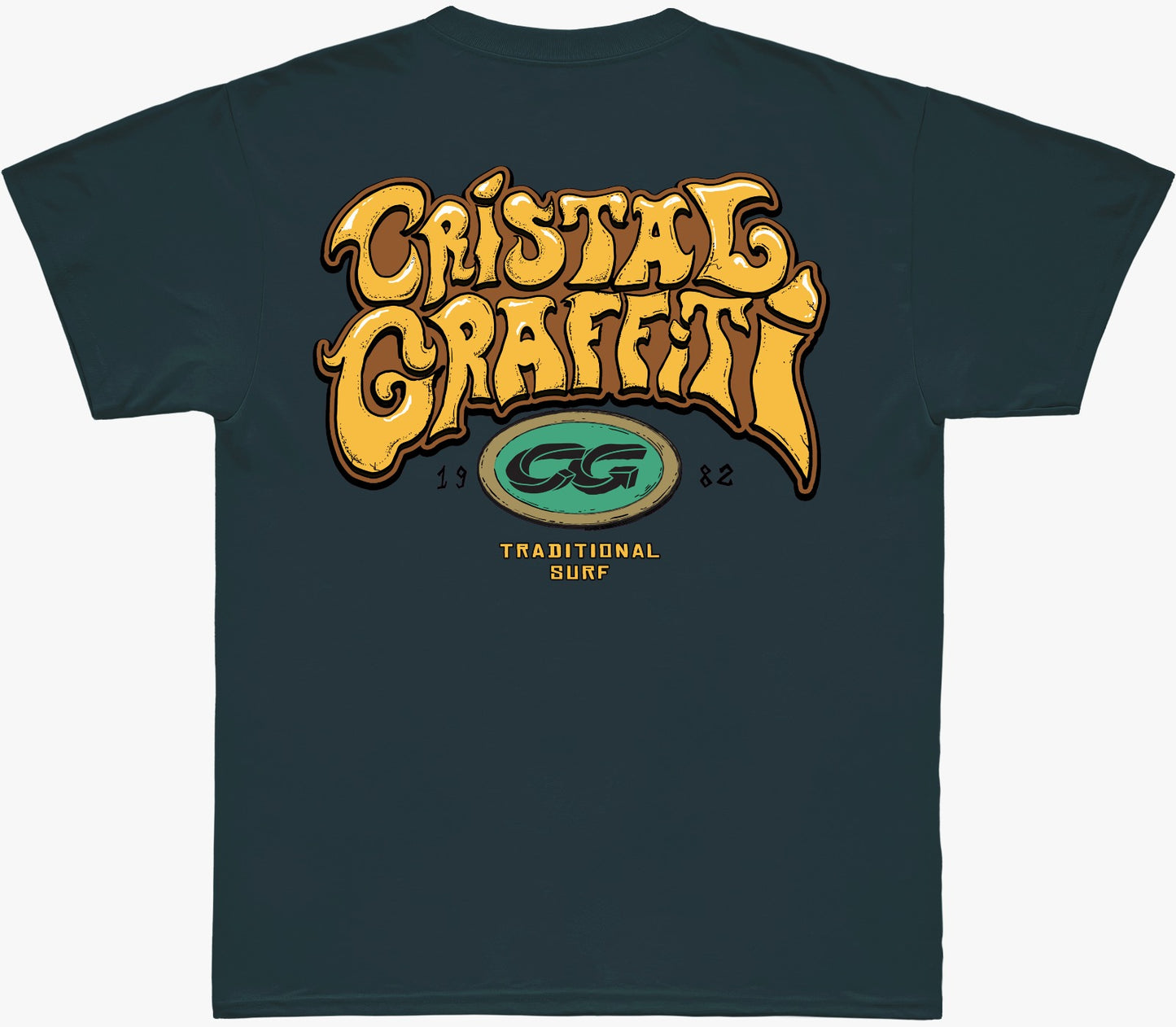 Camiseta Cristal Graffiti - Verde - Traditional - Oversized