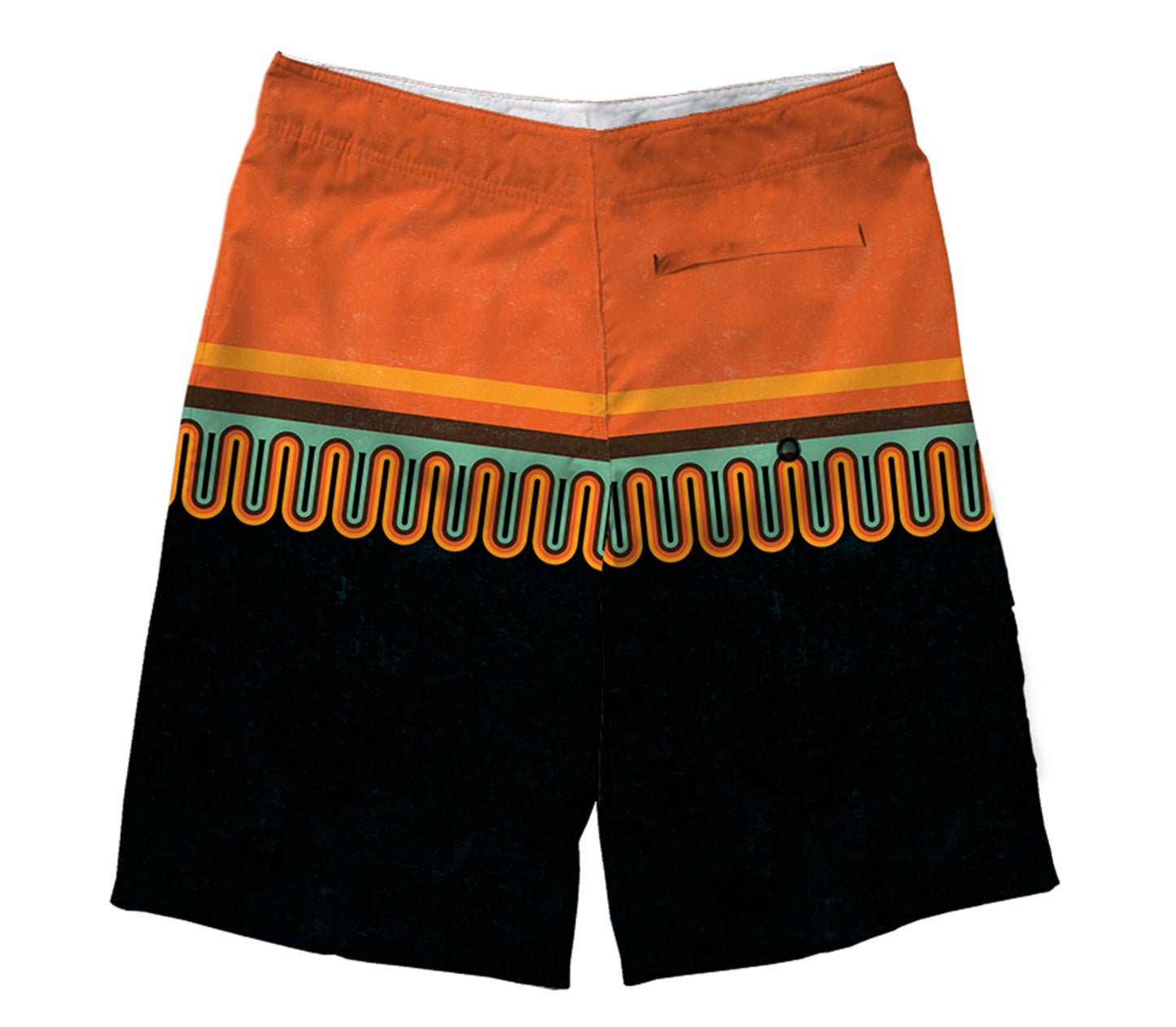 Boardshort Cristal Graffiti - Orange and Black