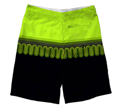 Boardshort  Cristal Graffiti - Neon and black