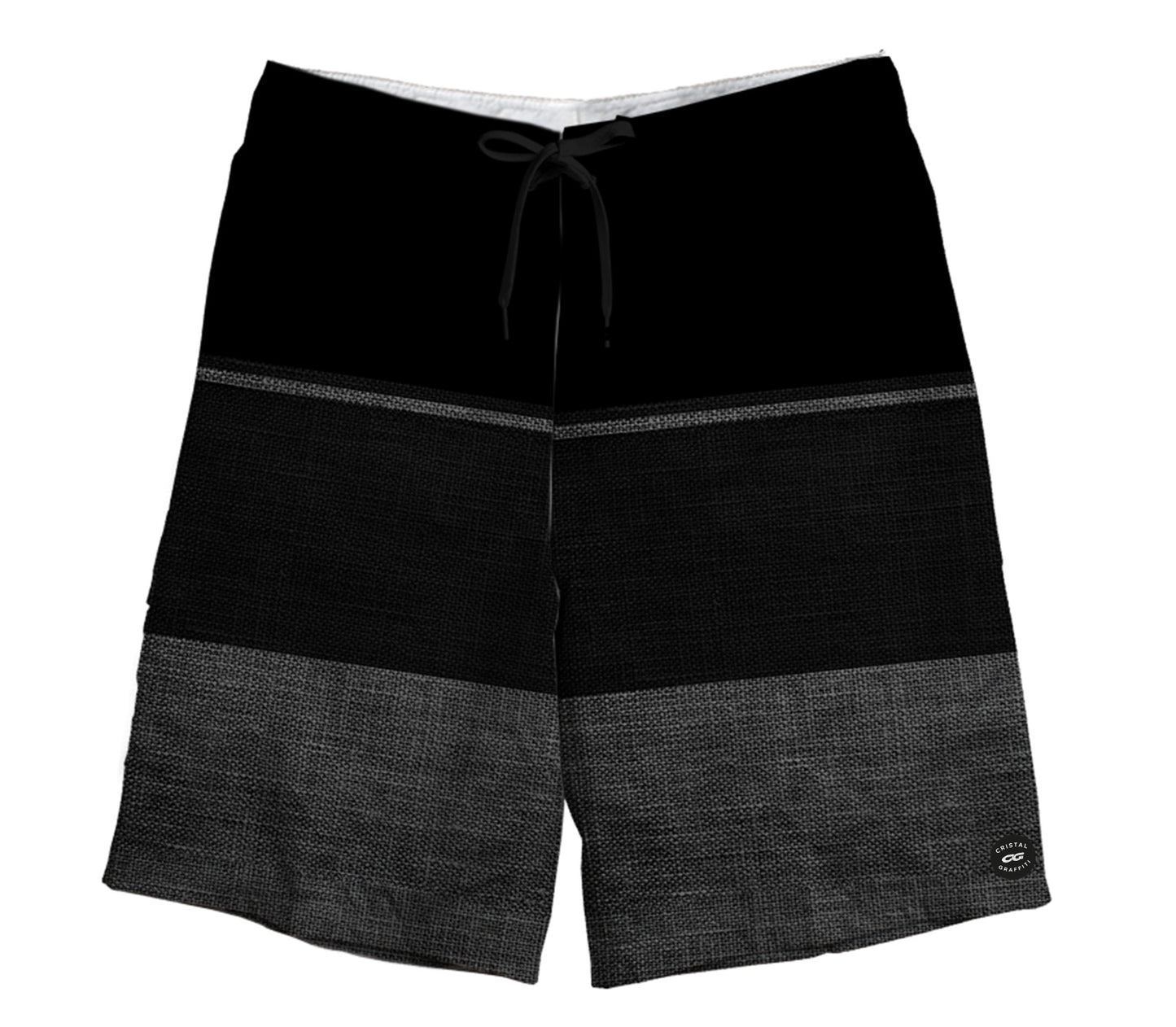 Boardshort Cristal Graffiti -  Black Rainbow