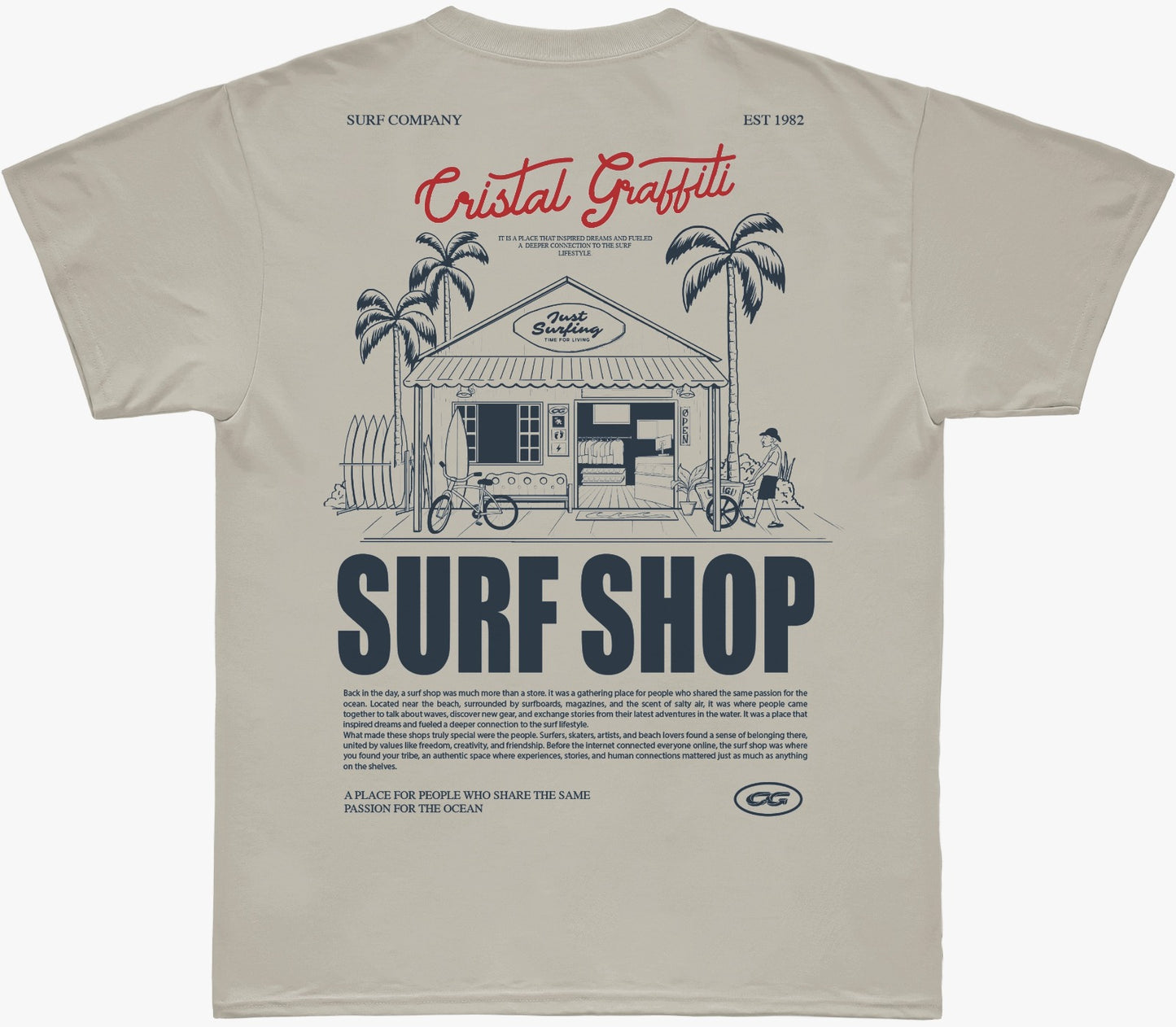 Camiseta Cristal Graffiti  - Cinza - Shop